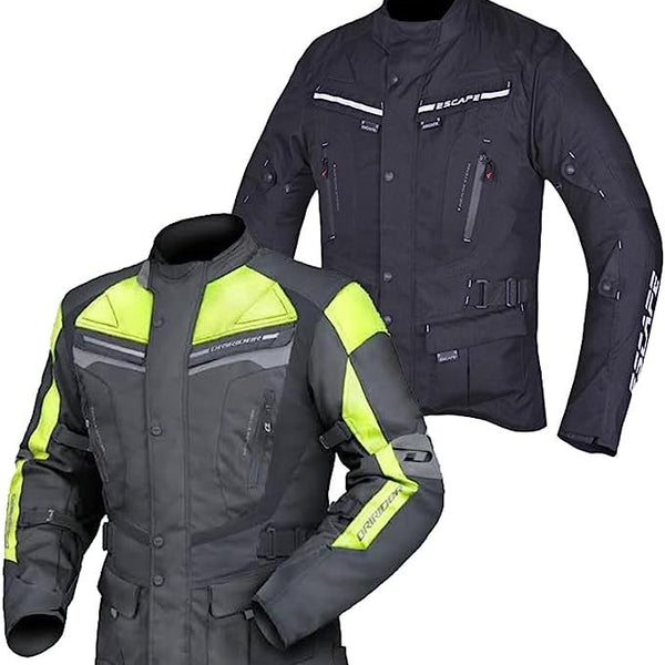 Veste de moto Escape Touring pour femme – En textile, imperméable, toutes saisons, avec doublure et protections CE amovibles