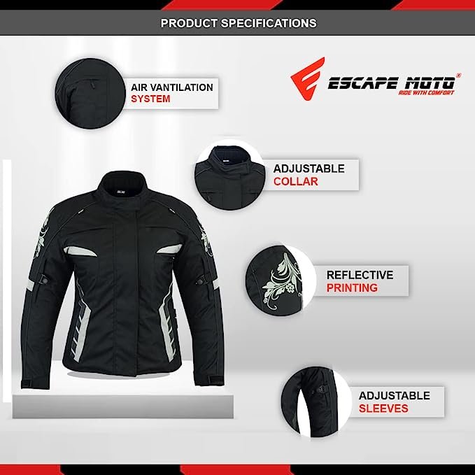 Motorbike Textile Donna Jacket Adventure Riding Wear with CE Removeable Armors (Copie) image 0