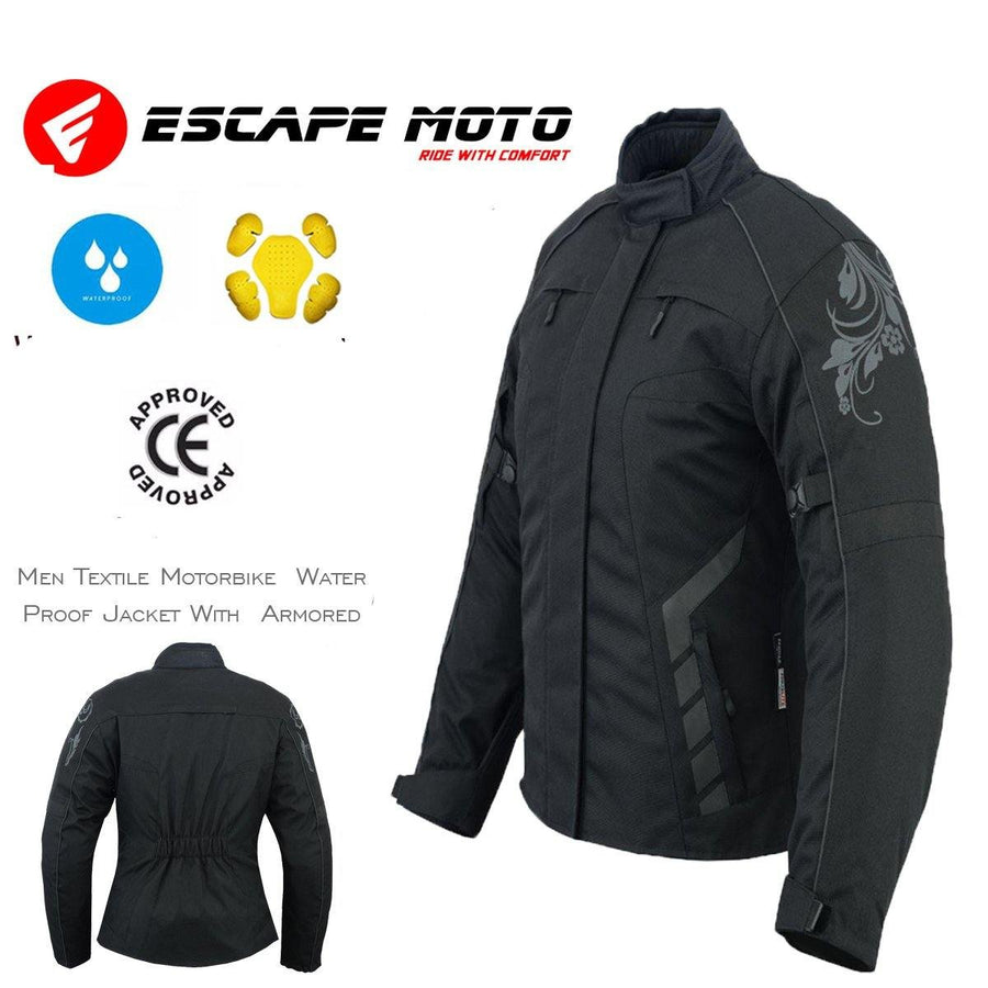 Veste de moto en Cordura avec protections pour femme (EM10356) ✅