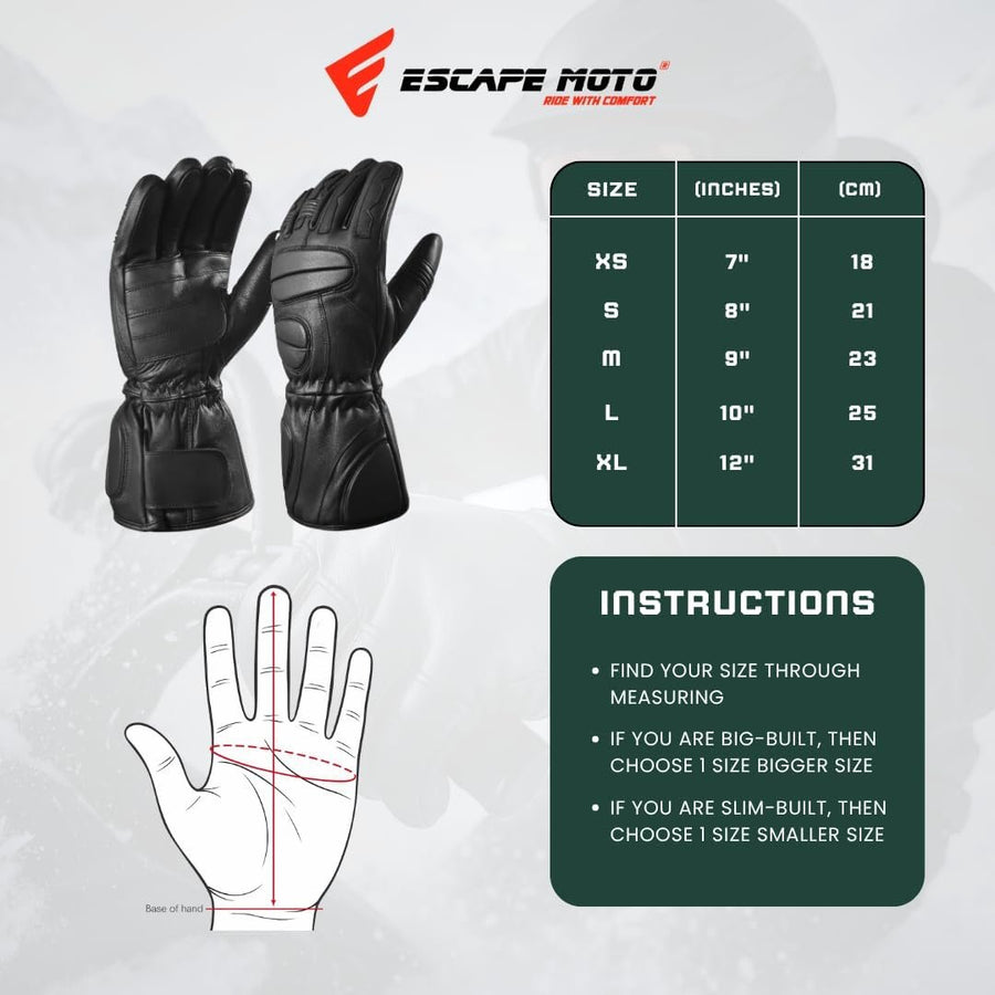 Moufles et gants de motoneige Escape – Chaleur et confort ultimes pour les aventures hivernales avec doublure amovible