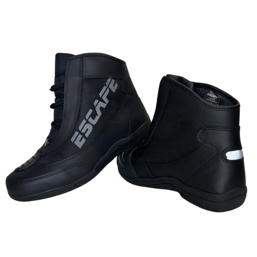 Escape Track – bottes de moto pour hommes, semelle en caoutchouc, chaussures de Sport, protection de la cheville