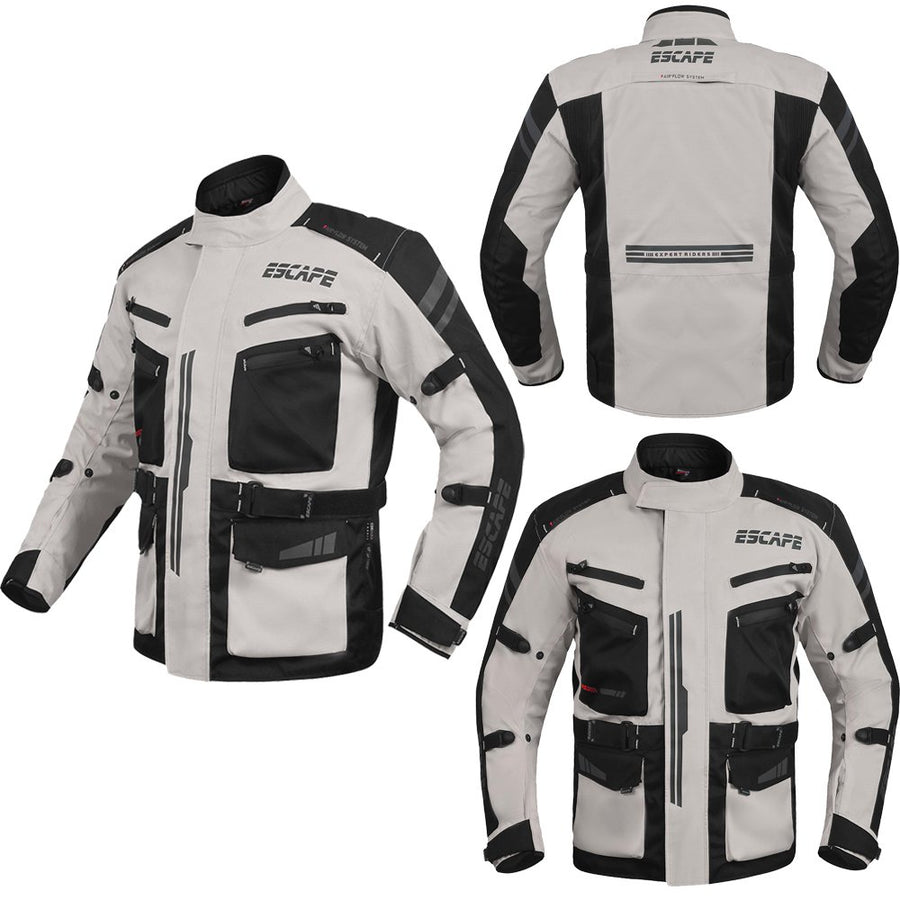 Veste de moto durable pour les aventures par tous les temps | Approuvé CE | Équipement ultime pour le tourisme et la conduite sportive