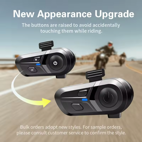 Motorcycle Helmet Headset, L1  Headphone Speaker Compatible Siri Wireless 5.3 with AI Voice Assistant Waterproof Noise Cancellation