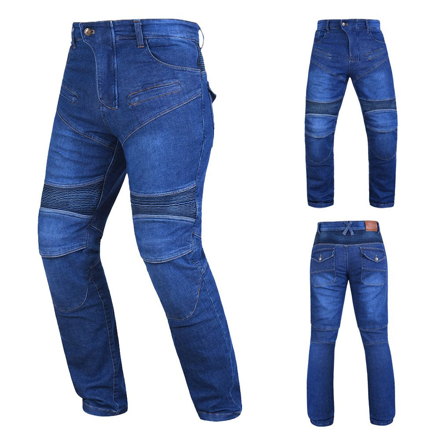 Pantalon de moto en Kevlar pour hommes, jean de moto blindé CE