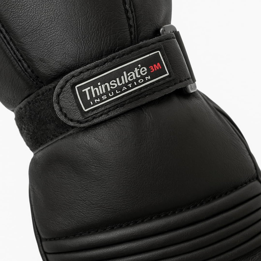 Escape Men’s Genuine Leather Winter Motorcycle Gloves – Windproof 3M Thinsulate Insulated Biker Gauntlet Gloves image 0