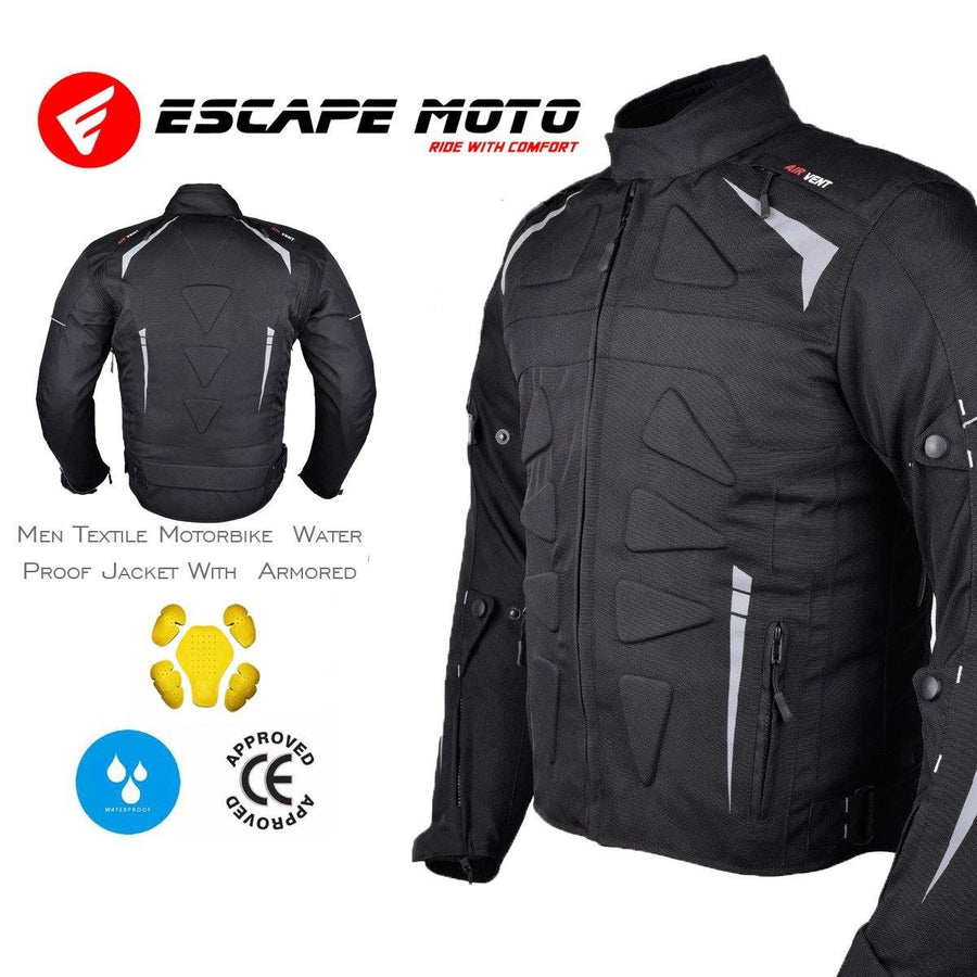 Moto Textile Racing Hommes Manteau Imperméable avec Blindé image 0