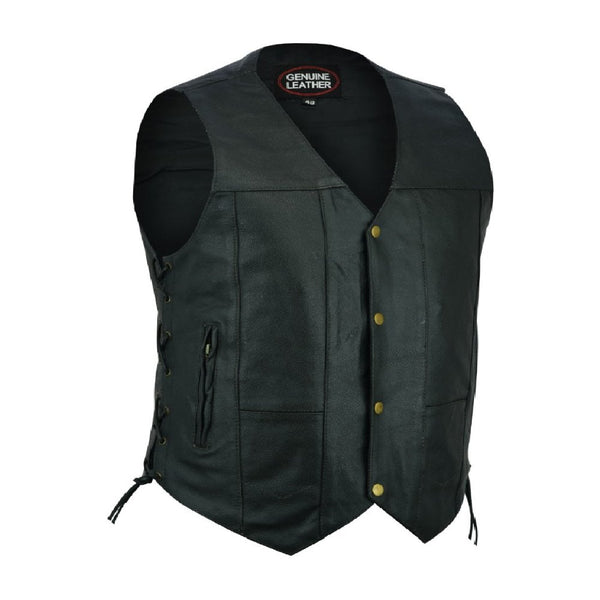 GILET MOTO EN CUIR VÉRITABLE EM10368 - Copy image 0