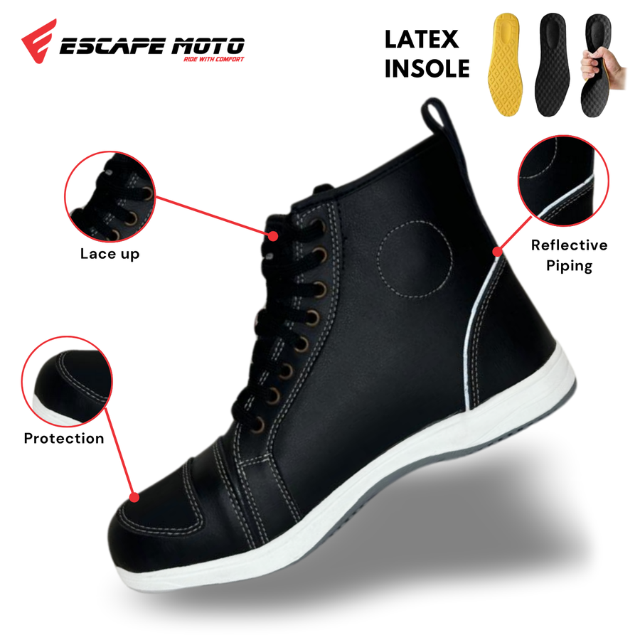 Escape Baskets de moto pour homme – Chaussures d'équitation protégées pour vélo de rue