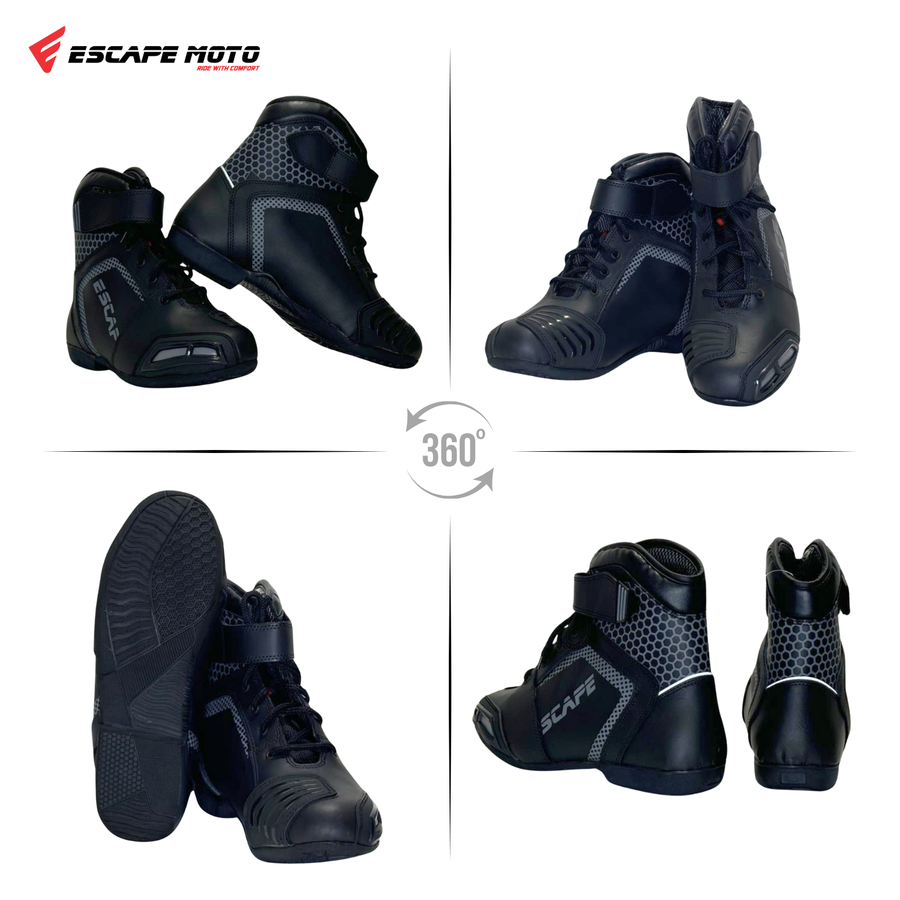 Escape Moto bottes hommes chaussures décontractées en cuir Moto Motocross bottes d'équitation chaussures de Moto chaussures d'équitation toutes les saisons