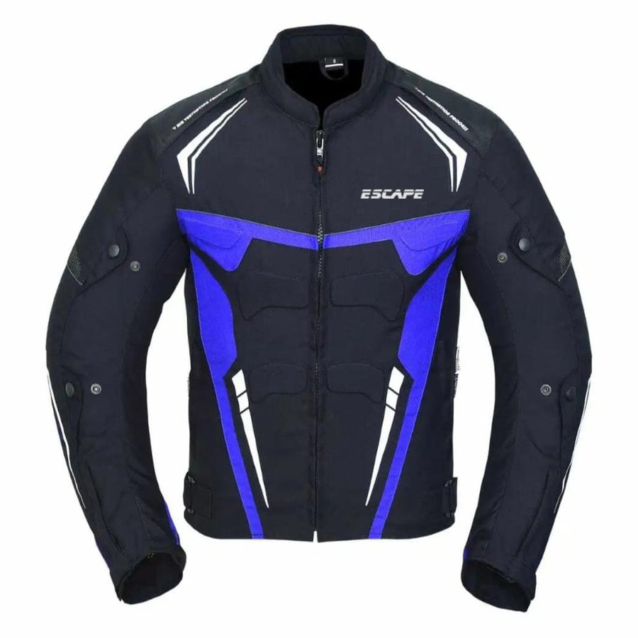Veste de protection moto Maverick - Aventure Mororbike avec armure CE imperméable - respirante - toutes saisons - XS, Black/Blue image