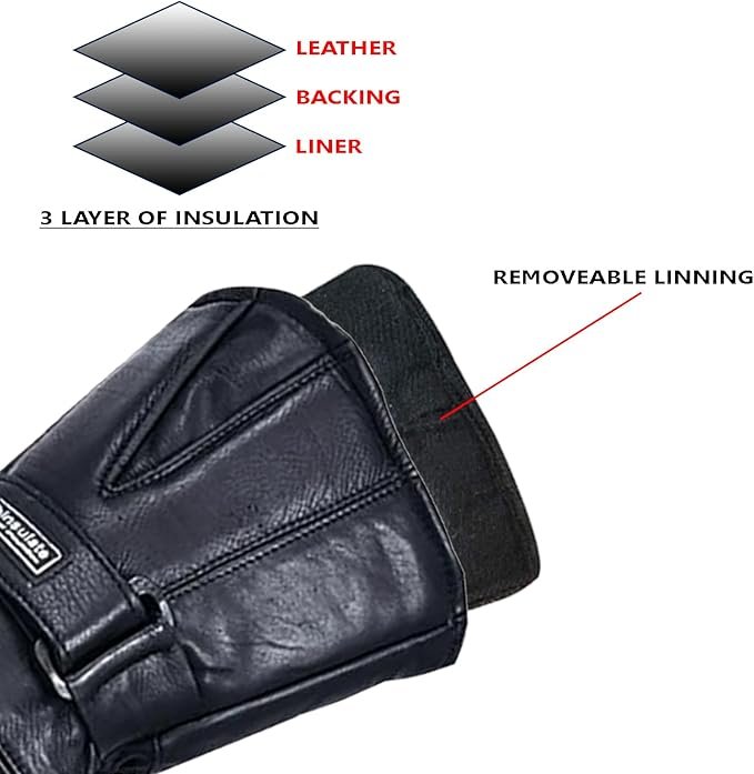 Escape Snowmobile Mittens – Waterproof Insulated Winter Mittens with Removable Thermal Liner for Snowmobiling & Winter Sports image 0