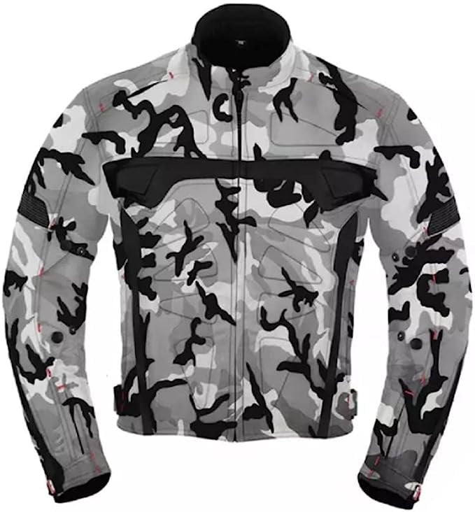 Veste d’aventure Escape pour homme – Imperméable, coupe-vent, toutes saisons, en Cordura® avec protections homologuées CE