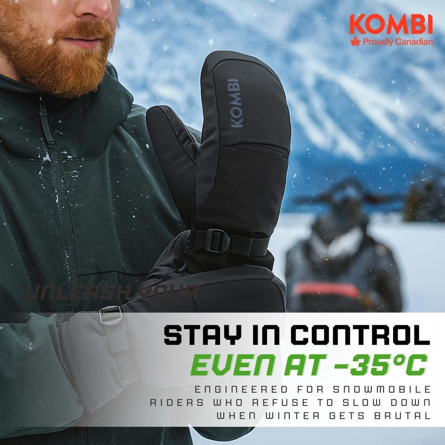 Kombi Men’s Insulated Ski Mittens – Waterproof Windproof Winter Protection for Skiing & Snowboarding image 0
