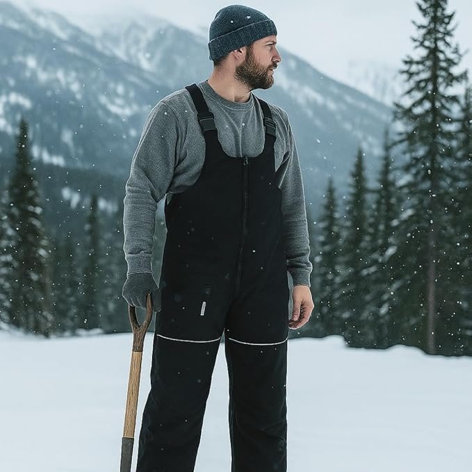 Salopette de ski imperméable et isolée pour hommes, ajustable, avec poches, pantalon de planche à neige