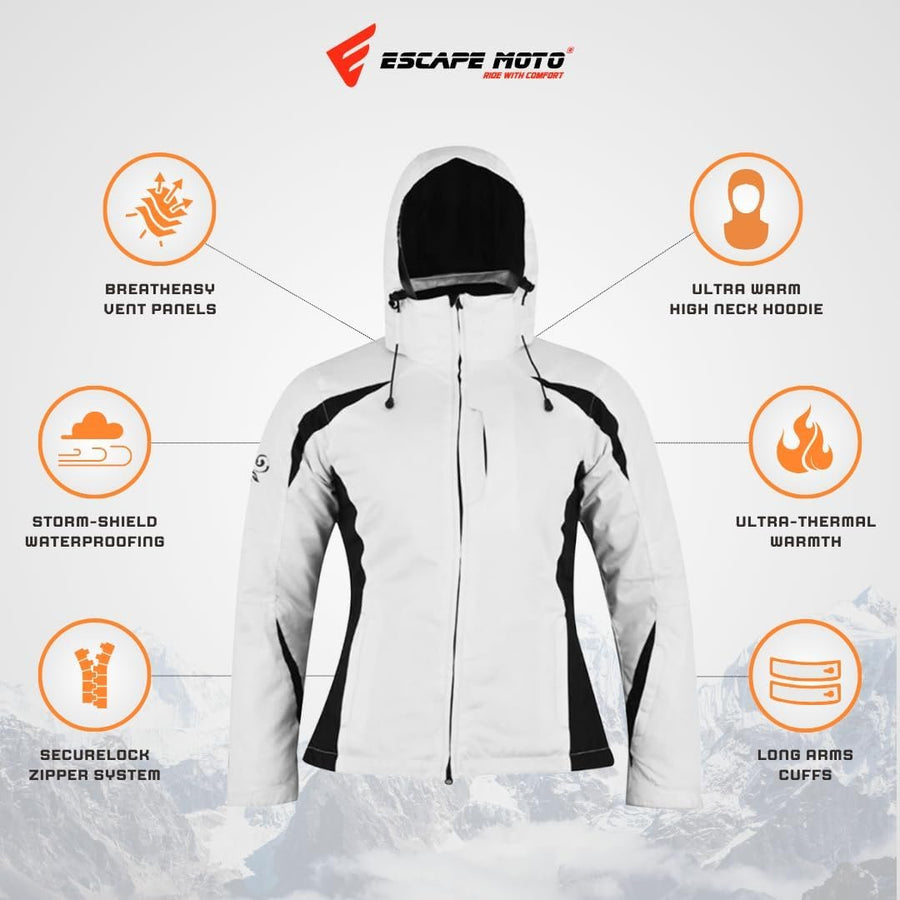 Ensemble de ski isolé pour femme – Imperméable, coupe-vent et prêt pour la montagne