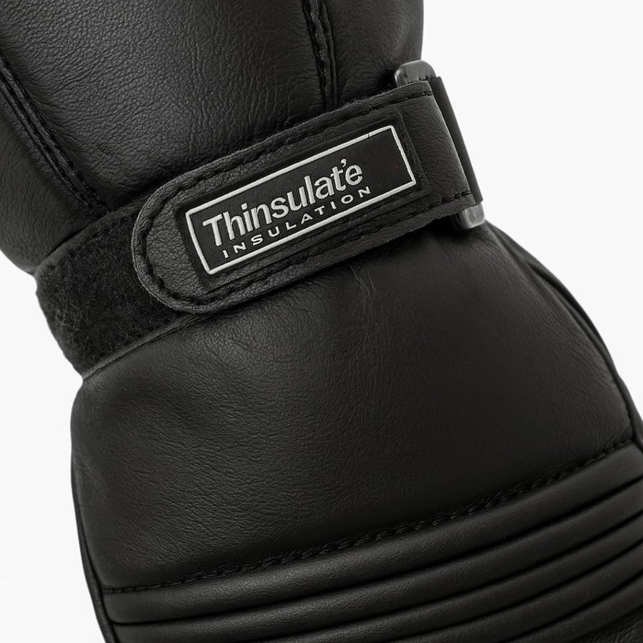 Gants de moto d'hiver Escape pour hommes, en cuir souple véritable de qualité supérieure, coupe-vent et thermiques Thinsulate.