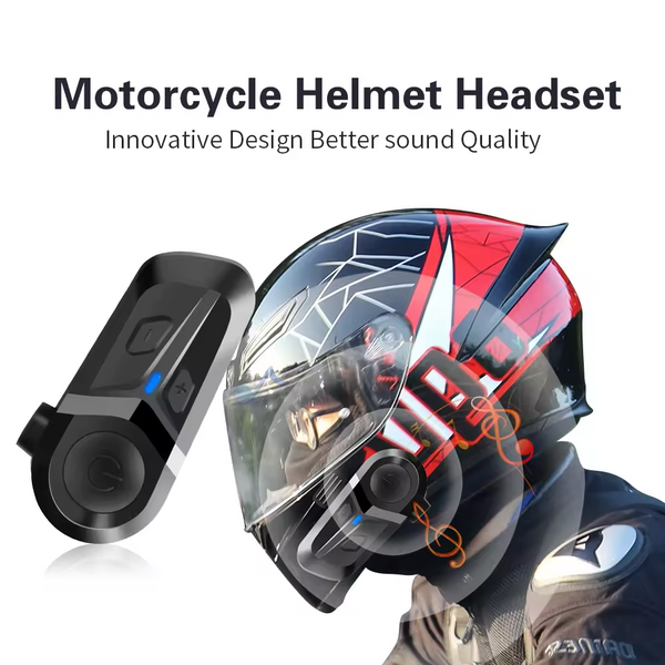 Motorcycle Helmet Headset, L1  Headphone Speaker Compatible Siri Wireless 5.3 with AI Voice Assistant Waterproof Noise Cancellation