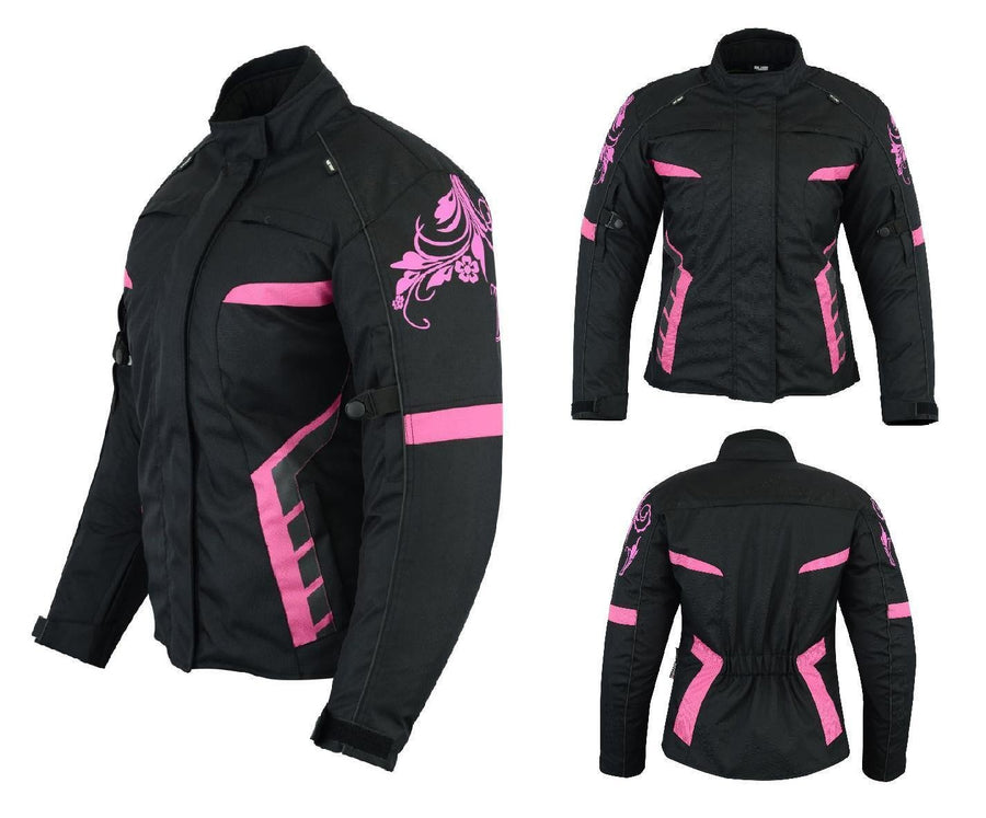 Veste de moto en Cordura avec protections pour femme (EM10356) ✅ - S, Black image