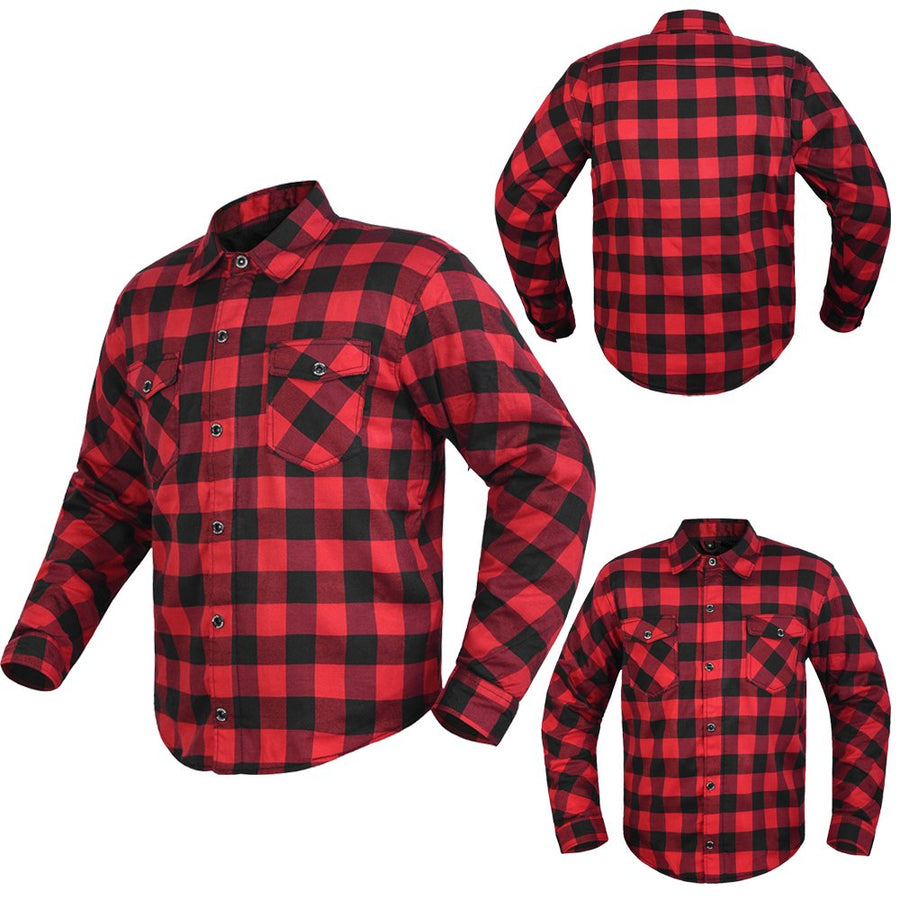 Chemise de moto en Kevlar pour hommes, fibre renforcée - S, Blue image