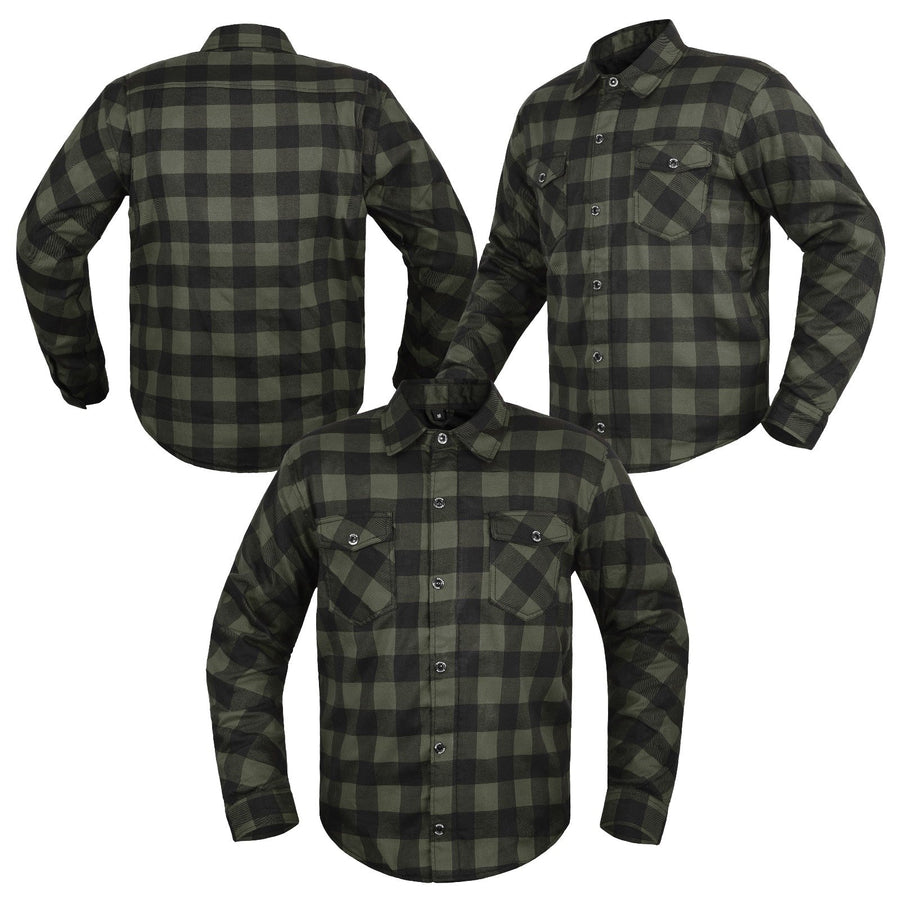 Chemise de moto en Kevlar pour hommes, fibre renforcée - S, Blue image