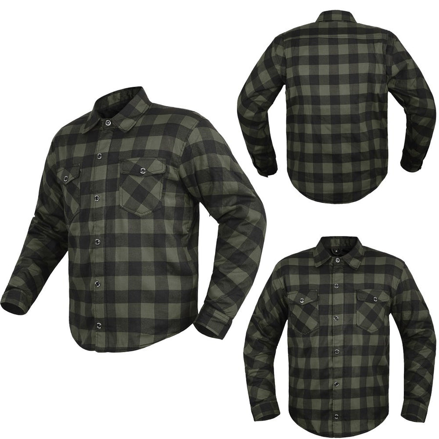 Chemise de moto en Kevlar pour hommes, fibre renforcée - S, Blue image