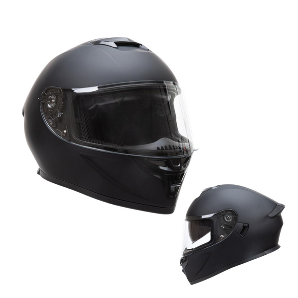**Casque de moto intégral pour route avec grandes prises d’air et double visière – Homologué DOT, pour hommes et femmes**