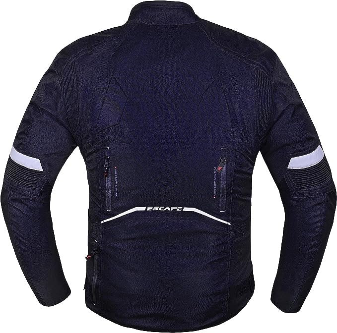 Veste de moto Escape Touring pour femme – En textile, imperméable, toutes saisons, avec doublure et protections CE amovibles