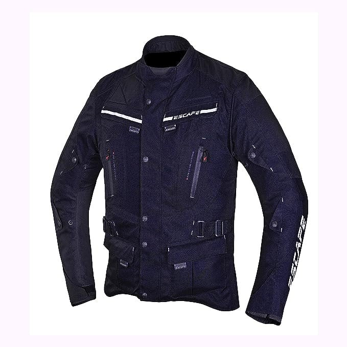 Veste de moto Escape Touring pour femme – En textile, imperméable, toutes saisons, avec doublure et protections CE amovibles