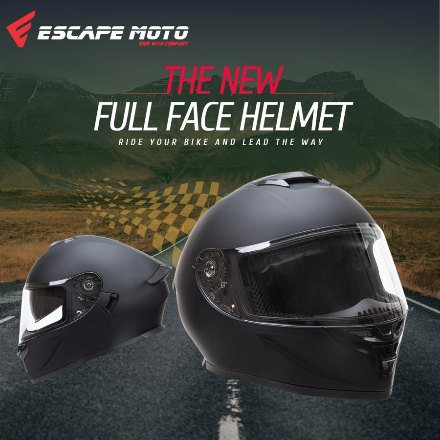 **Casque de moto intégral pour route avec grandes prises d’air et double visière – Homologué DOT, pour hommes et femmes**