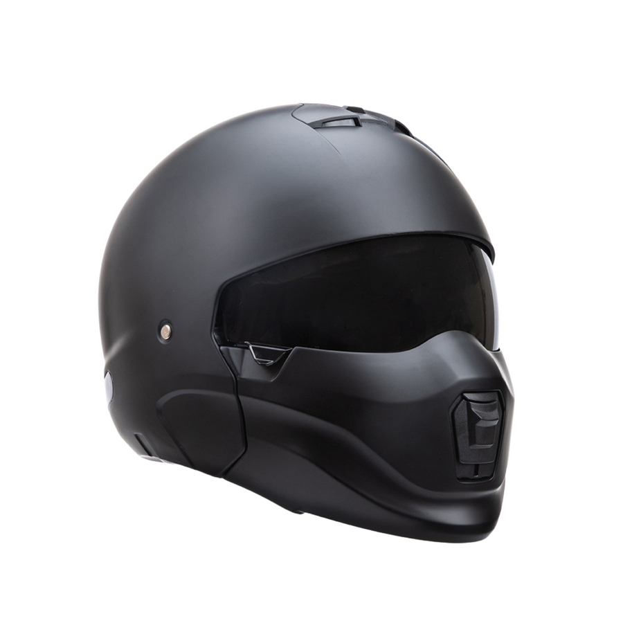 Casque de moto intégral Escape avec mentonnière amovible – Casque unisexe pour adulte, homologué DOT, idéal pour moto de route, cruiser et scooter