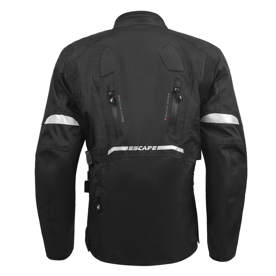 Veste de moto pour femme Touring avec tissu textile pour moto | IMPERMÉABLE I Doublure amovible - Toutes saisons