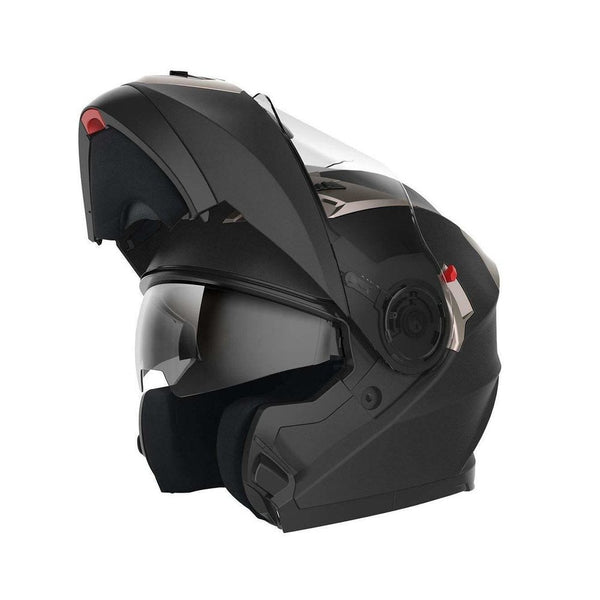 Casque de moto intégral modulaire avec visière à double lentille EM-10111