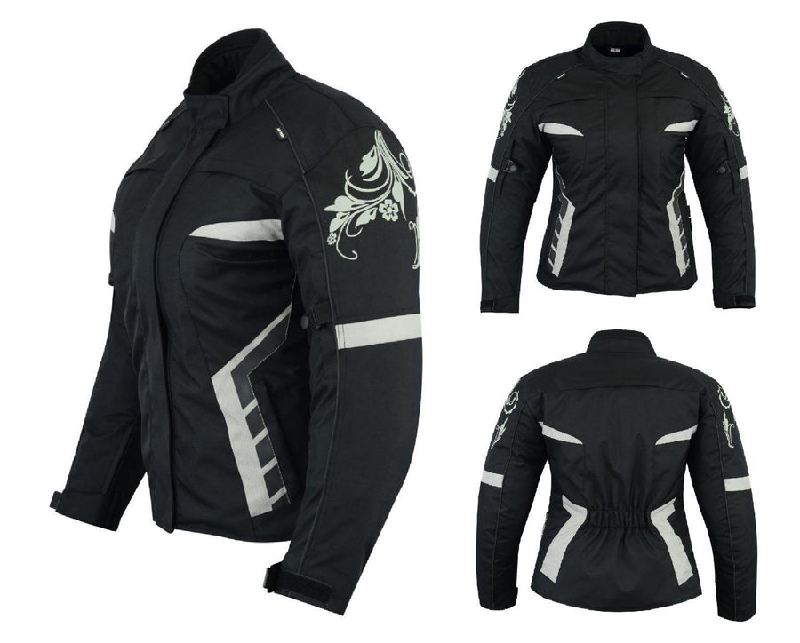 Veste de moto en Cordura avec protections pour femme (EM10356) ✅