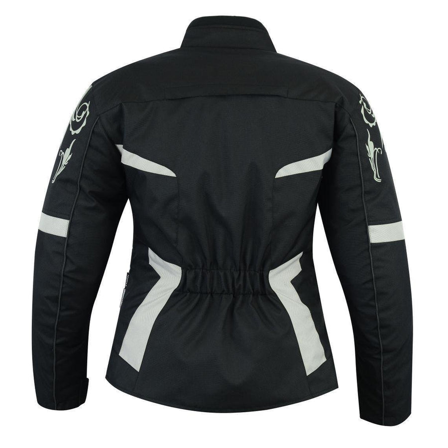Veste de moto en Cordura avec protections pour femme (EM10356) ✅