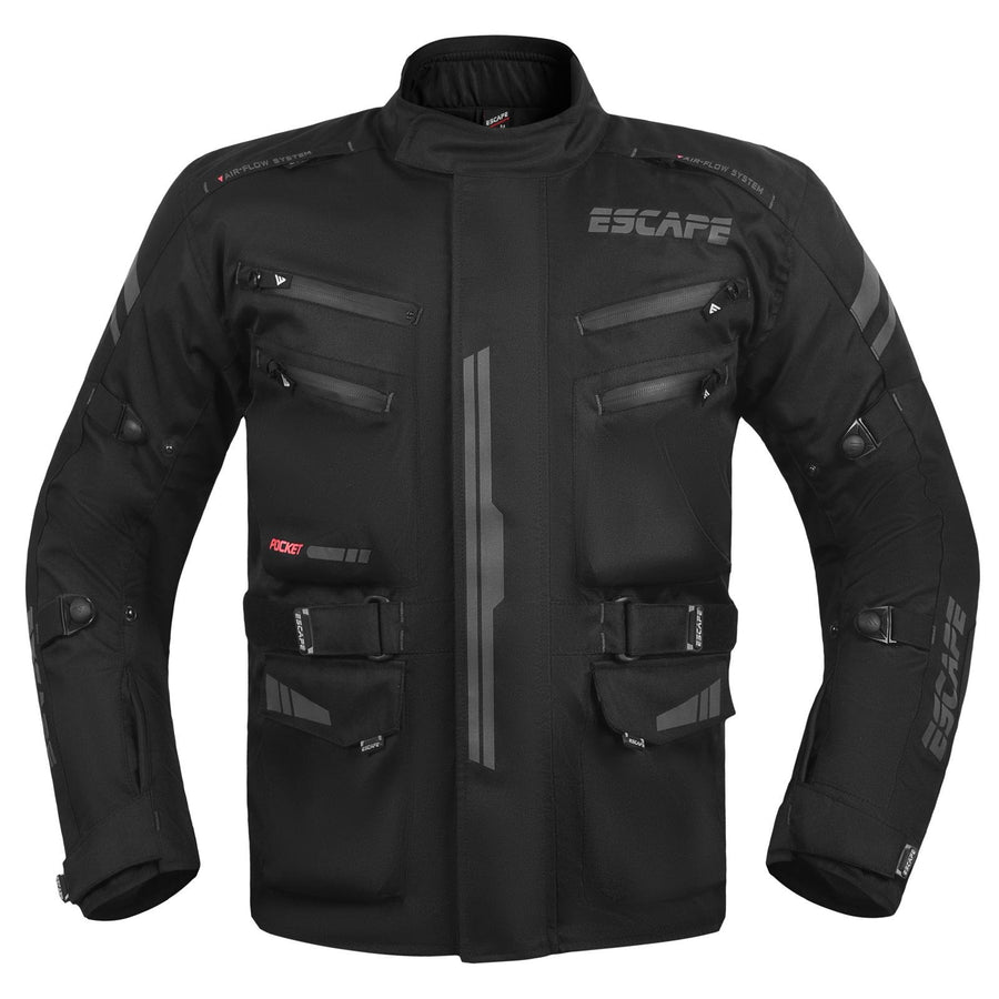 Veste de moto durable pour les aventures par tous les temps | Approuvé CE | Équipement ultime pour le tourisme et la conduite sportive