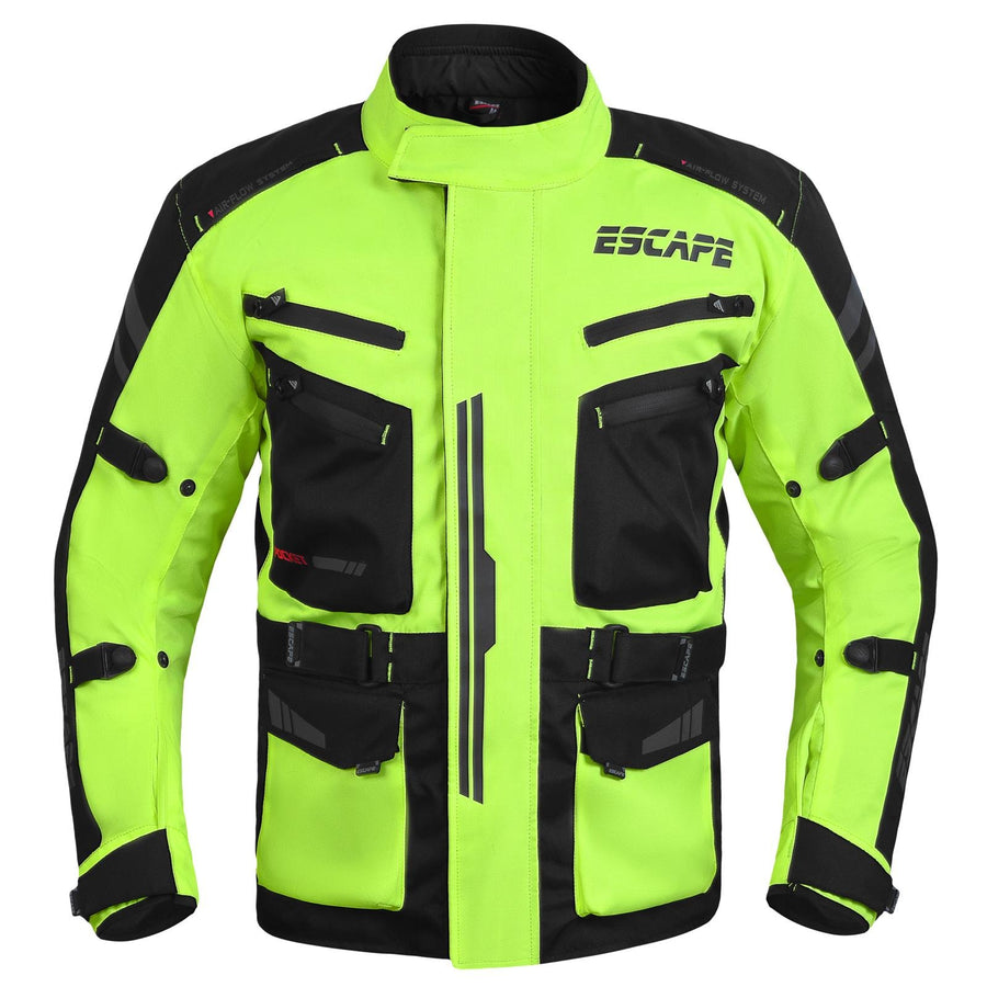 Veste de moto durable pour les aventures par tous les temps | Approuvé CE | Équipement ultime pour le tourisme et la conduite sportive