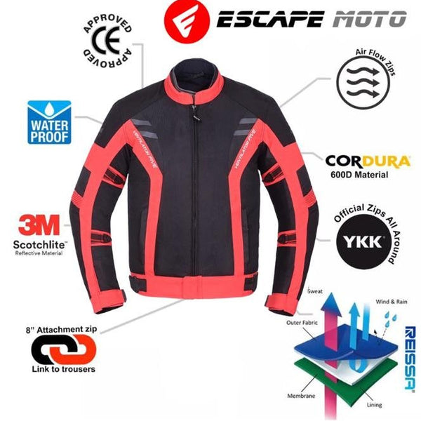 Manteau d'été en maille pour hommes de moto EM-10389