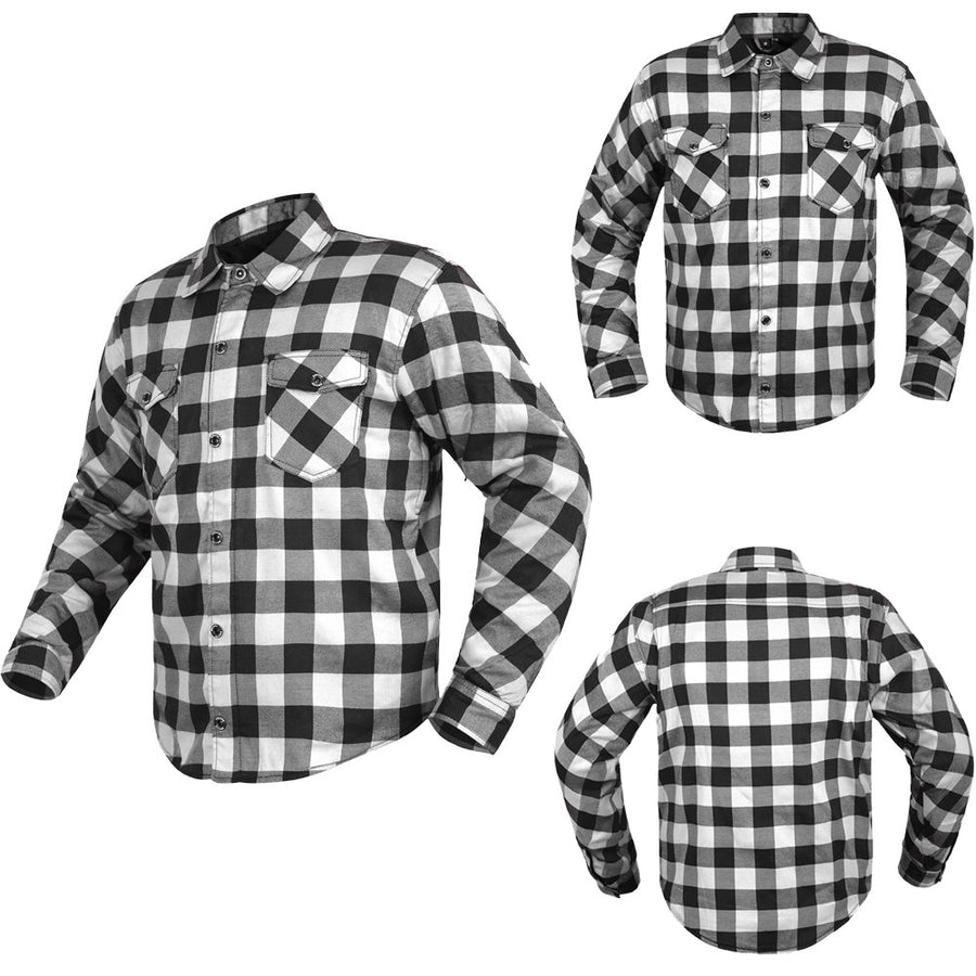 Chemise de moto en Kevlar pour hommes, fibre renforcée - S, Blue image