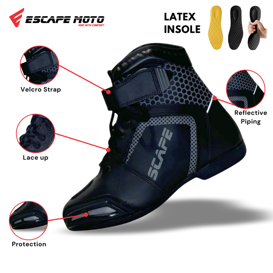 Escape Moto bottes hommes chaussures décontractées en cuir Moto Motocross bottes d'équitation chaussures de Moto chaussures d'équitation toutes les saisons