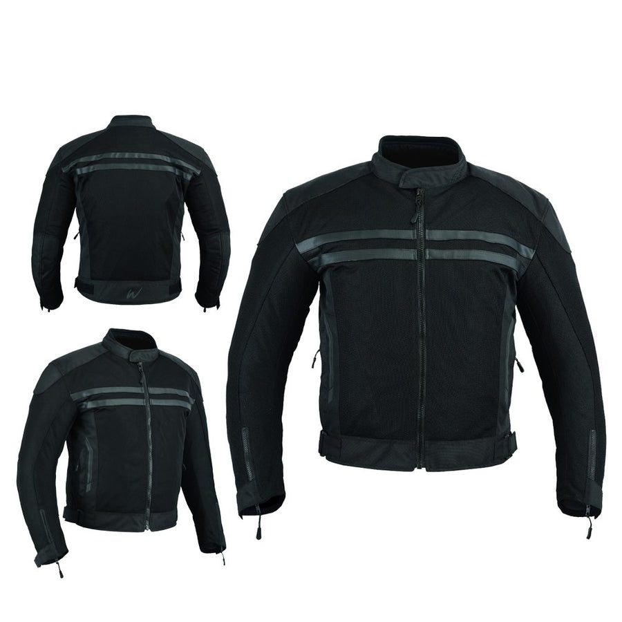 Manteau d'été en maille noire pour hommes + VESTE DE MOTO IMPERMÉABLE RACING ROUTE 66 POUR HOMMES AVEC BLINDÉ