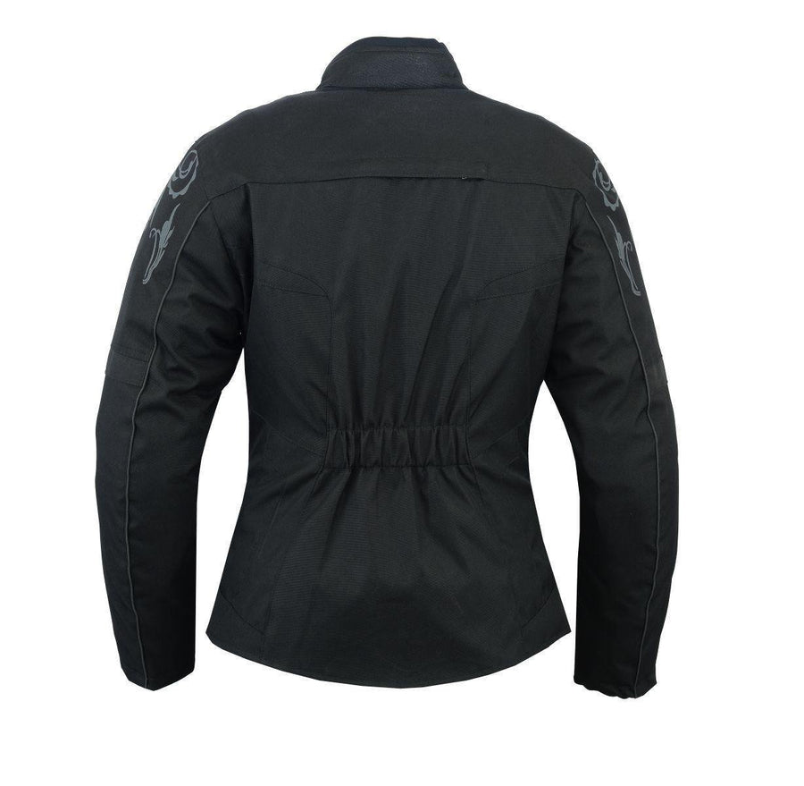 Veste de moto en Cordura avec protections pour femme (EM10356) ✅