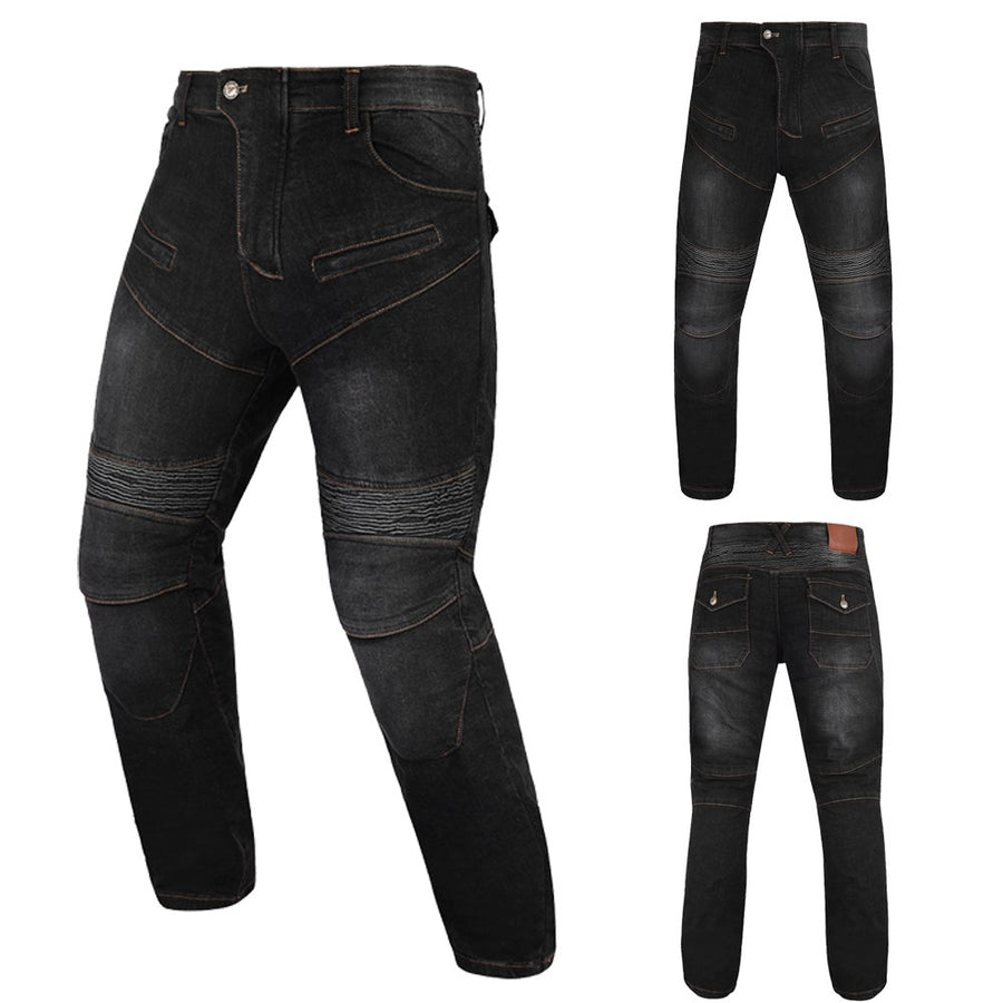 Pantalon de moto en Kevlar pour hommes, jean de moto blindé CE