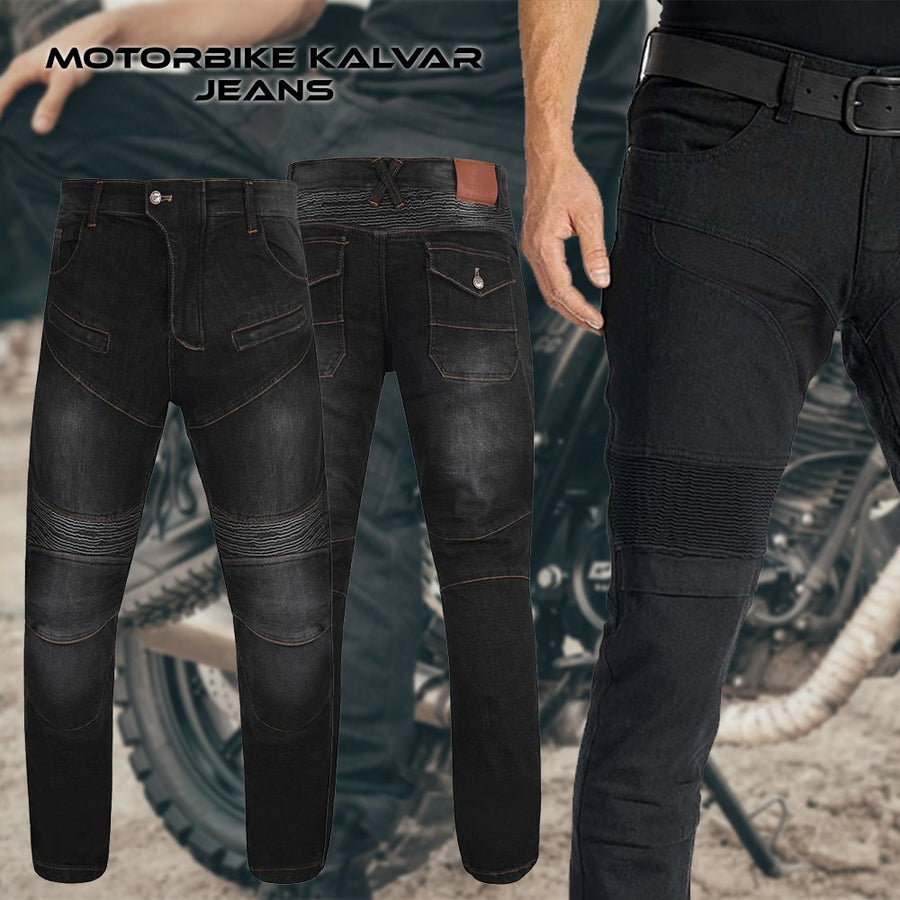Pantalon de moto en Kevlar pour hommes, jean de moto blindé CE