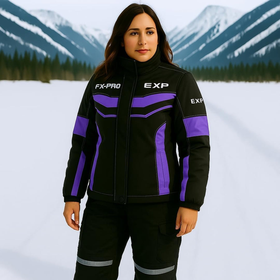 Ensemble de motoneige pour femme – Imperméable, coupe-vent, isolé pour la planche à neige et les sports d’hiver