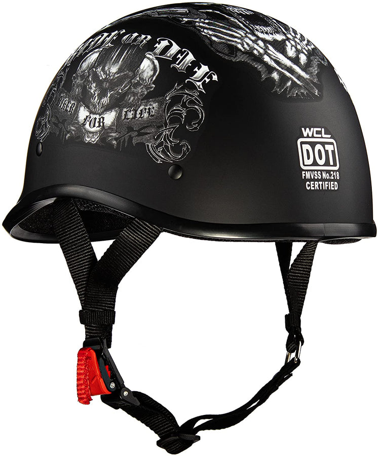MOTORCYCLE HALF FACE HELMET (EM14518)