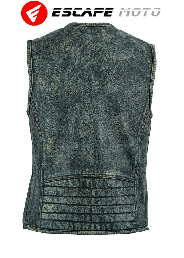 GENUINE LEATHER WOMEN VEST (EM10384) - Escape Moto Gears