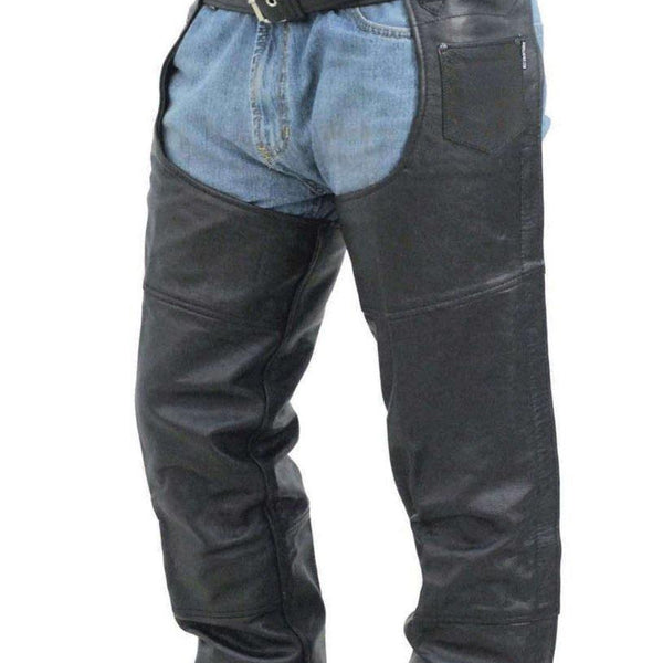 MOTORCYCLE LEATHER MEN CHAPS (EM10381) - Escape Moto Gears