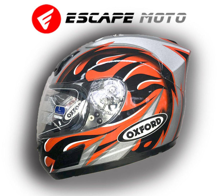 DOT APPROVED MOTORCYCLE FULL FACE OXFORD HELMET (EM12500) - Escape Moto Gears