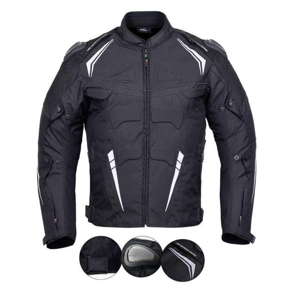 MOTORCYCLE MEN JACKET WITH ARMORED (EM10343) - Escape Moto Gears