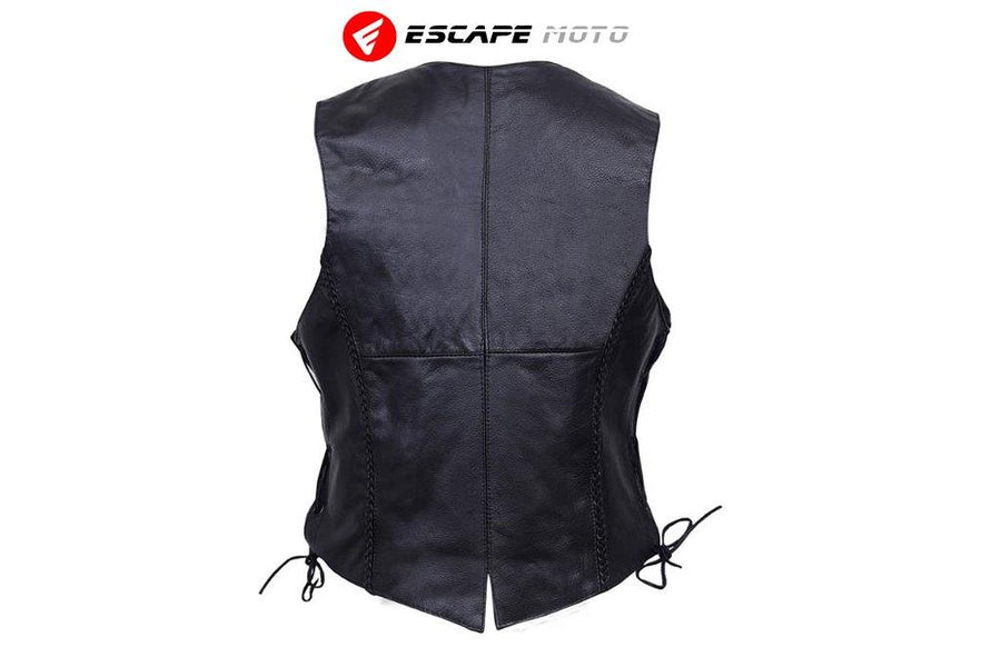 GENUINE LEATHER VEST FOR WOMEN(EM10392)